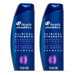 Head & Shoulders Clinical Dandruff Shampoo Twin Pack, Advanced Oil & F