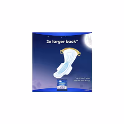 Always Maxi Overnight Extra Heavy Flow with Wings, Unscented Pads 27 Count (Jumbo)