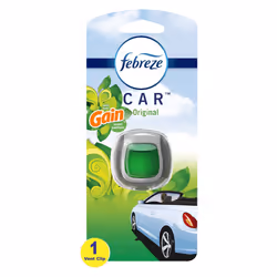 Febreze Car Air Freshener Car Vent Clip and Odor Fighter Gain Original Scent 8 Count