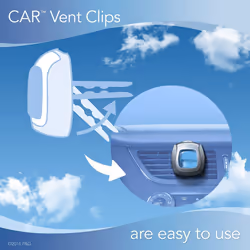 Febreze Car Air Freshener, Set of 5 Clips, Linen & Skyup to 150 Days (Packaging May Vary)