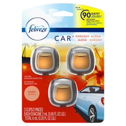 Febreze Car Vent Clip Air Freshener  Hawaiian Aloha  0.037 Pound