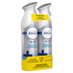 Febreze AIR Freshener Heavy Duty Crisp Clean (2 Count  17.6 oz)