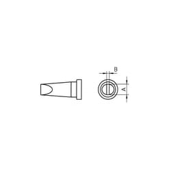 1 Pack - Weller T0054440799 LT C Solder Tip - Chisel Tip 3.2 x 0.8 x 12.5mm