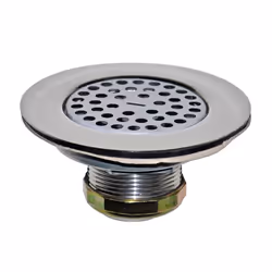 Danco 10644 4-1/2"" Mobile Home Flat Top Shower Drain Strainer Chrome