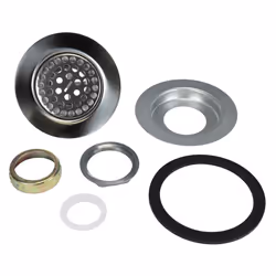 Danco 10644 4-1/2"" Mobile Home Flat Top Shower Drain Strainer  Chrome