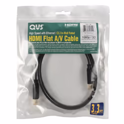 QVS 12m, 2xHDMI HDMI cable HDMI Type A (Standard) Black