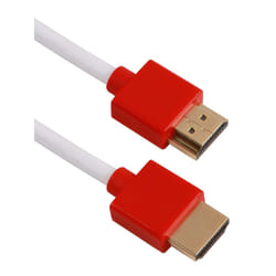 QVS 3ft, 2xHDMI HDMI cable 0.9 m HDMI Type A (Standard) Red, White