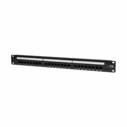 Tripp Lite N052-024 24-Port 1U Rack-Mount Cat5e 110 Patch Panel, 568B, RJ45 Ethernet, TAA, RJ-45, Black, Rack mounting, 1U, U ...