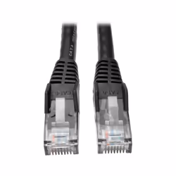 Tripp Lite N201-005-BK Cat6 Gigabit Snagless Molded (UTP) Ethernet Cable (RJ45 M/M), PoE, Black, 5 ft. (1.52 m), 1.52 m, Cat6 ...
