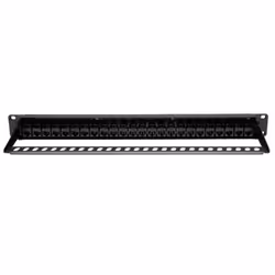Tripp Lite N254-024 24-Port 1U Rack-Mount Cat6/Cat5 Feedthrough Patch Panel, RJ45 Ethernet, TAA - Additional view 4