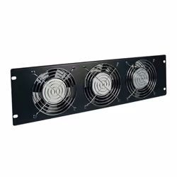 Tripp Lite SRXFAN3U SmartRack 3U Fan Panel - 3 208-240V high-performance fans; 315 CFM; C14 inlet, 3 fan(s), Black, 76.2 mm, ...