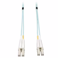 Tripp Lite N820-25M 10Gb Duplex Multimode 50/125 OM3 LSZH Fiber Patch Cable, (LC/LC) - Aqua, 25M (82 ft.), 25 m, OM3, LC, LC