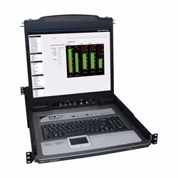 Tripp Lite B020-U08-19-K NetDirector 8-Port 1U Rack-Mount Console KVM Switch with 19-in. LCD + 8 PS2/USB Combo Cables, 48.3 c ...