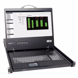 Tripp Lite B021-000-19 1U Rack-Mount Console with 19 in. LCD, TAA, 48.3 cm (19"), 1024 x 768 pixels, LCD, 482.6 x 599.4 x 43. ...