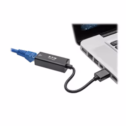 Tripp Lite U336-000-R USB 3.0 to Gigabit Ethernet NIC Network Adapter - 10/100/1000 Mbps, Black - Additional view 5
