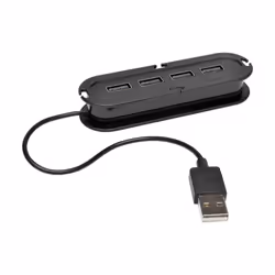 Tripp Lite U222-004 4-Port USB 2.0 Ultra-Mini Hub, USB 2.0, 480 Mbit/s, China, 1.5 A, 101.6 mm, 30.5 mm
