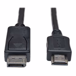 Tripp Lite P582-003 DisplayPort to HDMI Adapter Cable (M/M), 3 ft. (0.9 m), 0.91 m, DisplayPort, HDMI, Male, Male, 1920 x 108 ...