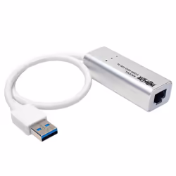 Tripp Lite U336-000-GB-AL USB 3.0 SuperSpeed to Gigabit Ethernet NIC Network Adapter, 10/100/1000, Plug and Play, Aluminum, R ...