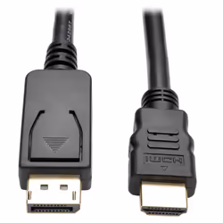 Tripp Lite P582-006-V2-ACT DisplayPort 1.2 to HDMI Active Adapter Cable (DP with Latches to HDMI M/M), 4K, 6 ft. (1.8 m), 1.8 ...