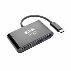 Tripp Lite U460-004-2A2CB 4-Port USB-C Hub, USB 3.x (5Gbps), 2x USB-A, 2x USB-C, Black, USB 3.2 Gen 2 (3.1 Gen 2) Type-C, USB ...