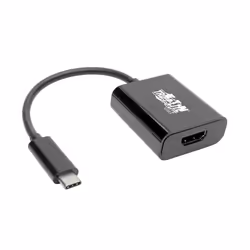 Tripp Lite U444-06N-HDB-AM USB-C to HDMI 4K Adapter with Alternate Mode - DP 1.2, Black, 0.15 m, HDMI Type A (Standard), USB ...