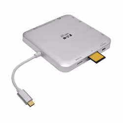 Tripp Lite U442-DOCK2-S USB-C Dock, Dual Display - 4K HDMI/mDP, VGA, USB 3.x (5Gbps), USB-A/C Hub, GbE, 60W PD Charging