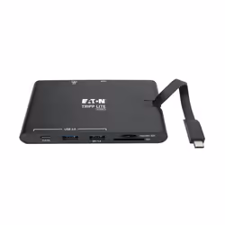 Tripp Lite U442-DOCK3-B USB-C Dock - 4K HDMI, VGA, USB 3.x (5Gbps), USB-A/C Hub, Gigabit Ethernet, Memory Card Slots, 100W PD Charging - Additional view 6