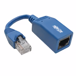 Tripp Lite N034-05N-BL Cisco Console Rollover Cable Adapter (RJ45 M/F) - Blue, 5 in., 0.127 m, Cat6, RJ-45, RJ-45, Blue