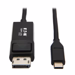 Tripp Lite U444-003-DP-BE USB-C to DisplayPort Adapter Cable (M/M), 4K 60 Hz, HDR, Locking DP Connector, 3 ft. (0.9 m), 3840 ...