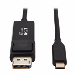 Tripp Lite U444-006-DP-BE USB-C to DisplayPort Adapter Cable (M/M), 4K 60 Hz, HDR, Locking DP Connector, 6 ft. (1.8 m), 3840 ...