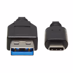Tripp Lite U428-20N-G2 USB-C to USB-A Cable (M/M), USB 3.2 Gen 2 (10 Gbps), Thunderbolt 3 Compatible, 20-in. (50.8 cm)