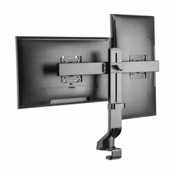 Tripp Lite DDR1727DC Dual-Display Monitor Arm with Desk Clamp and Grommet - Height Adjustable, 17” to 27” Monitors - Additional view 6