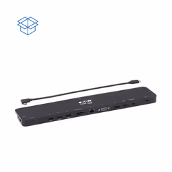 Tripp Lite U442-DOCK7D-B USB-C Dock, Triple Display - 4K HDMI & DP, VGA, USB 3.x (5Gbps) and USB 2.0 Hub Ports, GbE, 100W PD Charging - Additional view 8