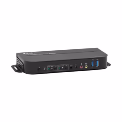 Tripp Lite B005-DPUA2-K 2-Port DisplayPort/USB KVM Switch - 4K 60 Hz, HDR, HDCP 2.2, IR, DP 1.4, USB Sharing, USB 3.0 Cables, ...