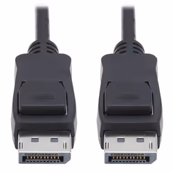 Tripp Lite P580-010-V4 DisplayPort 1.4 Cable with Latching Connectors, 8K (M/M), Black, 10 ft. (3.1m), 3.05 m, DisplayPort, D ...