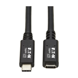 Tripp Lite U421-003 USB-C Extension Cable (M/F) - USB 3.2 Gen 1 (5 Gbps), Thunderbolt 3 Compatible, Black, 3 ft. (0.91 m)