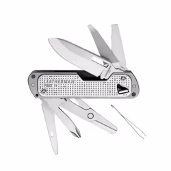 Leatherman Free T4, Locking blade knife, Multi-tool knife, Stainless steel, Stainless steel, 12 tools, United States