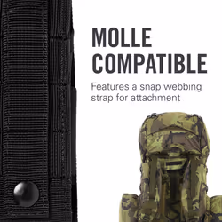LEATHERMAN  MOLLE Compatible X-Large Nylon Sheath for Multi-Tools  Fits MUT  Surge  and Super Tool 300  Black