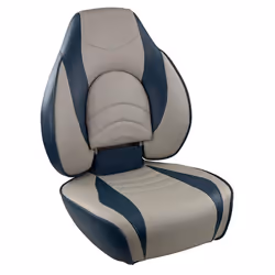 Springfield 1780238 Deluxe Fish Pro High Back Seat - Bluegrey
