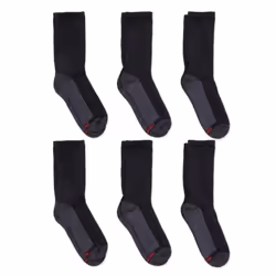 The Helper Bees 38257767070, Crew socks, Black, Grey, Adult, Male, 6 - 12, Cotton, Nylon, Polyester, Spandex
