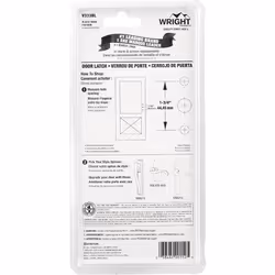 Wright Products V333BL Tie Down Push Button Door Latch for Screen and Storm Doors, Black