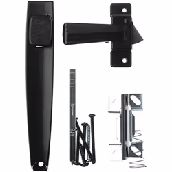 Wright Products V333BL Tie Down Push Button Door Latch for Screen and Storm Doors, Black