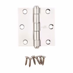 Stanley N276-980 3 x 3 in. Stainless Steel Square Corner Door Hinge
