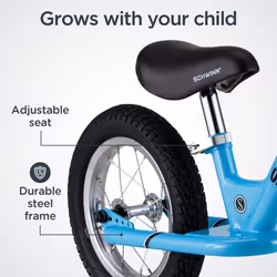 Schwinn Toddler Balance Bike  Boys and Girls  Fits Kids 28-38-Inches Tall  with 12-Inch Wheels  Beginner Rider Training  Blue