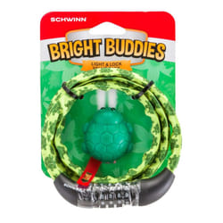 Schwinn Bright buddies light and lock value pack  turtle