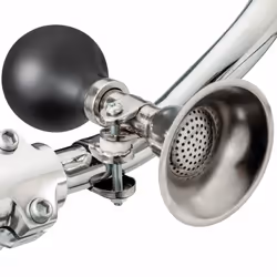 Schwinn Classic Retro Bike Horn for Adult and Kids Bike  Loud  Chrome  Stainless Steel Design  Weather Resistant  Universal Attachment to Most Bike Ha