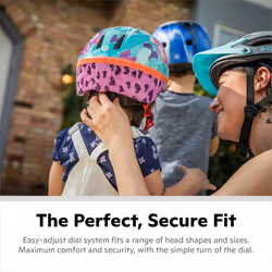 Schwinn Classic Toddler Bike Helmet for Boys Girls Age 3-5 Years Old  Suggested Fit 48-52 cm  Dial Fit  Full Range Padding  Extended Lower Shell  Inte
