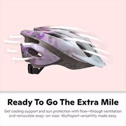 Schwinn Thrasher Bike Helmet for Adult Men Women Age 14+ with Suggested Fit 58-62cm  Lightweight with Adjustable Side and Chin Strap  No Light  Pink/P