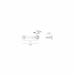 Pfister Deckard Wall Mounted Toilet Paper Holder Polished Chrome BPHDA1C