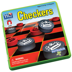 Playmonster Take ‘N’ Play Anywhere Checkers Checker set Travel/pocket International